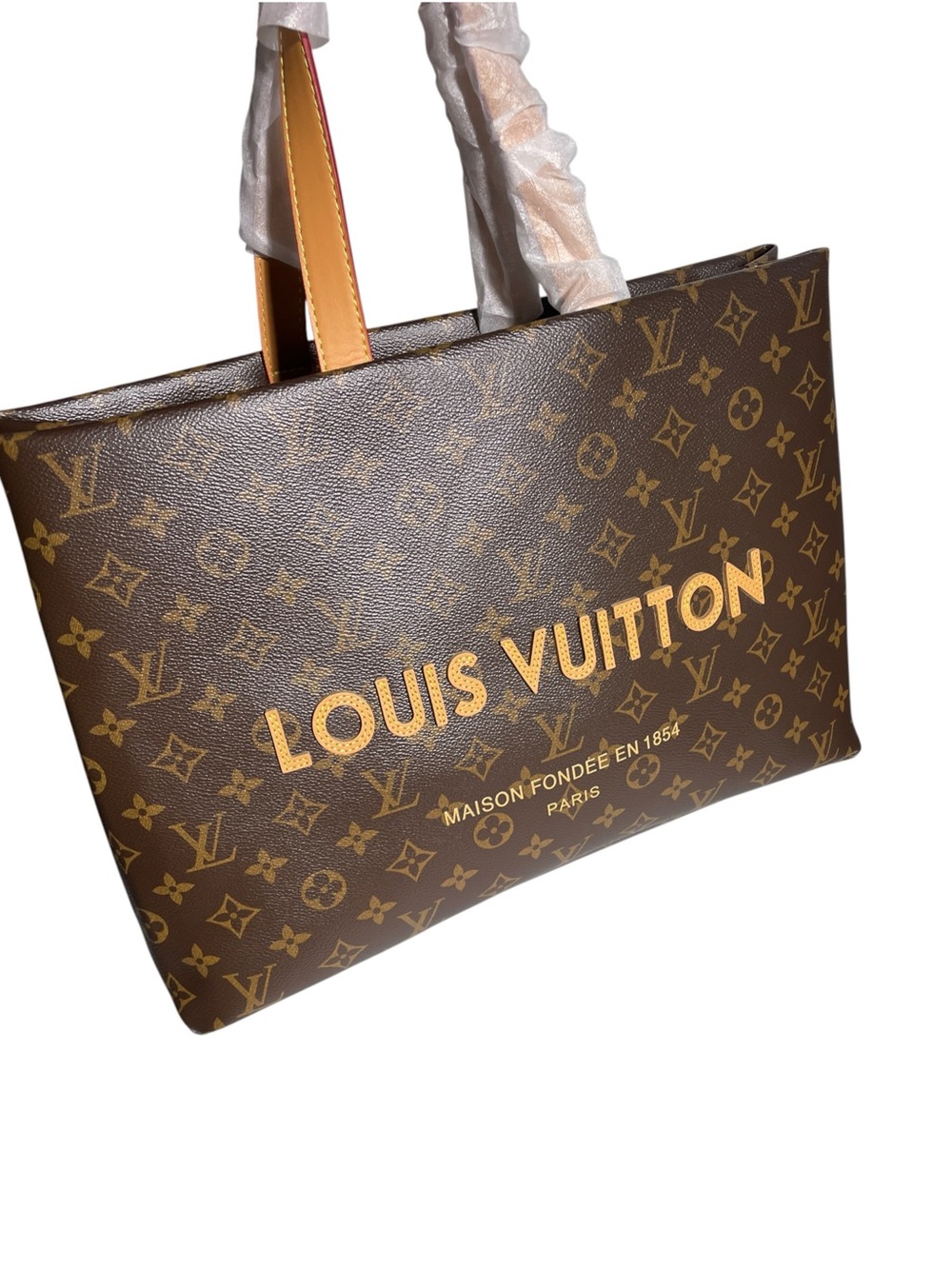 π€ Womenβs Monogram Oversized Shopper Tote with Strap π€ - Picture 5 of 13